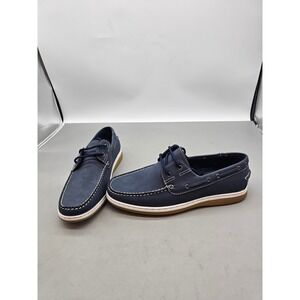 Aston Marc Sail-01 Mens Navy Blue Boat Shoes Deck Shoes Size 9 H-7032